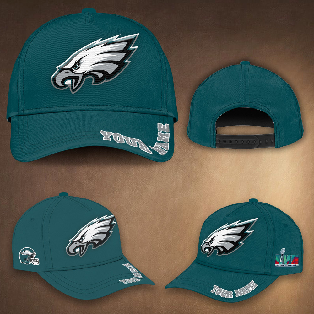Philadelphia Eagles 2023 Super Bowl LVII Hat Father's Day Special Gifts For Dad-1