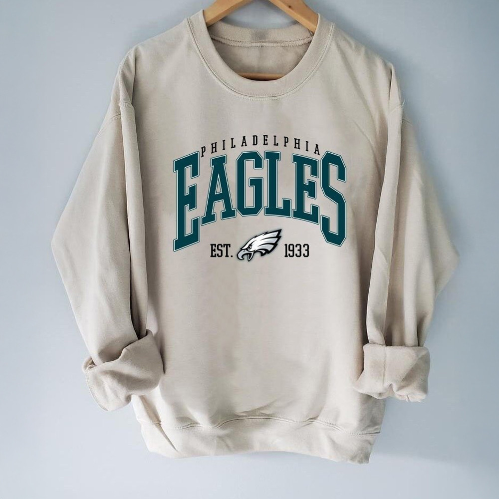 Philadelphia Eagles EST 1933 Shirt Hoodie Sweatshirt Father's Day Gifts For Grandpa-1