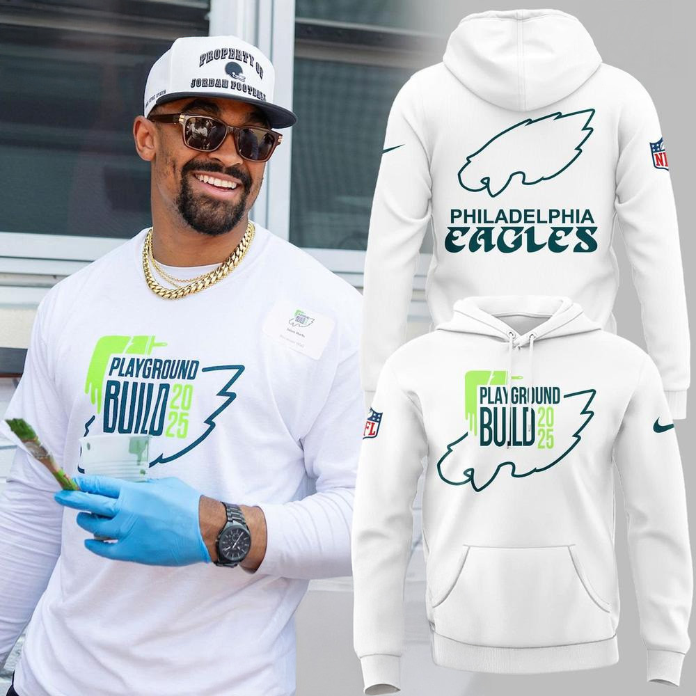 Philadelphia Eagles Playground Build 2025 Hoodie Philadelphia Eagles Merch Fans Gift Ideas-1