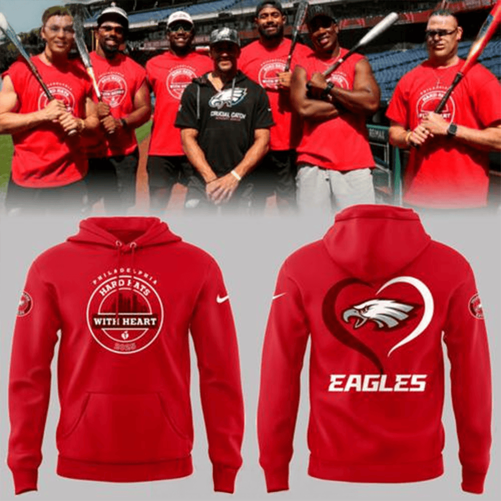 Philadelphia Eagles x Hard Hats With Heart 2025 Special Hoodie Philadelphia Eagles Merch-1