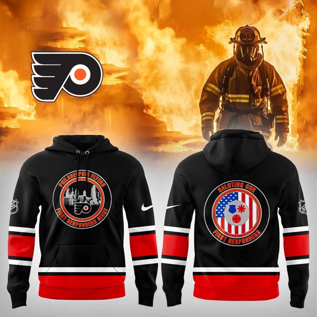 Philadelphia Flyers Thank You Firefighter 2025 Hoodie Flyers Merch Christmas Gifts For Boyfriend-1