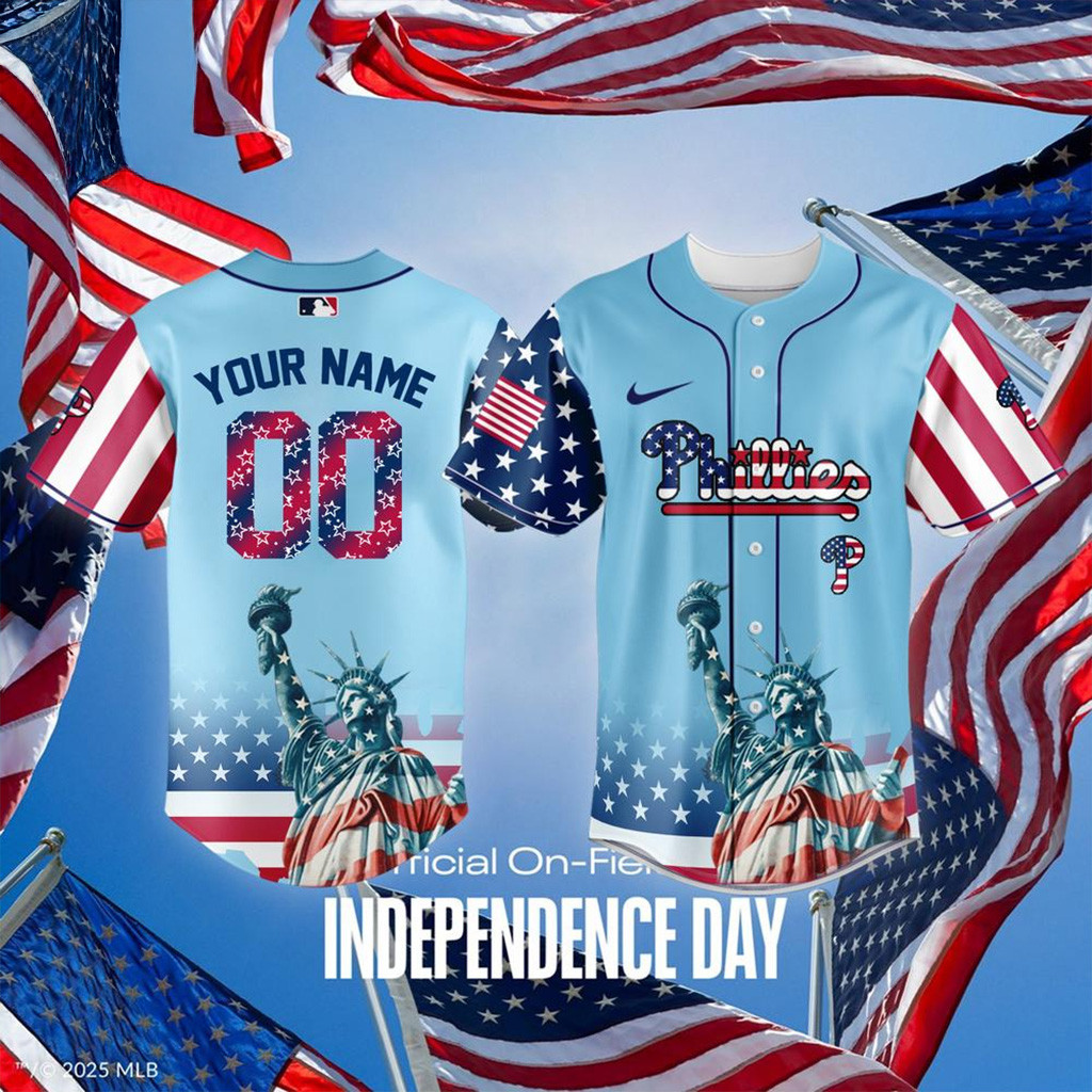 Philadelphia Phillies 2025 Independence Day Limited Edition Baseball Jersey-1