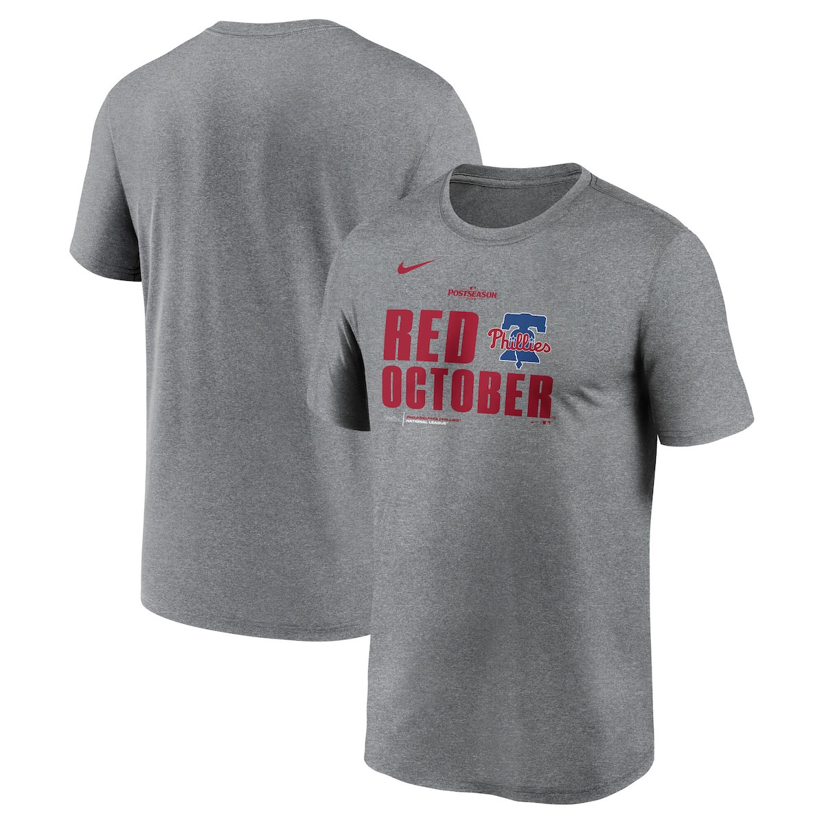 Philadelphia Phillies 2025 MLB Postseason Red October T-Shirt Philadelphia Phillies Merch-1