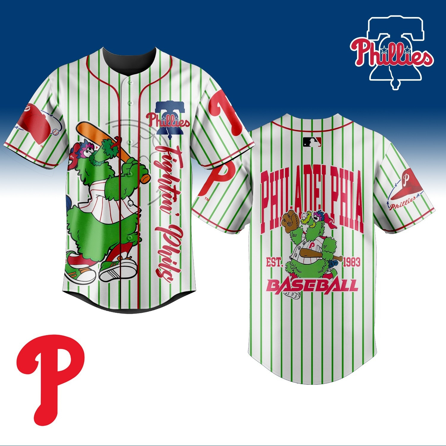 Philadelphia Phillies Baseball Jersey Philadelphia Phillies Merch Gifts For Baseball Lovers-1