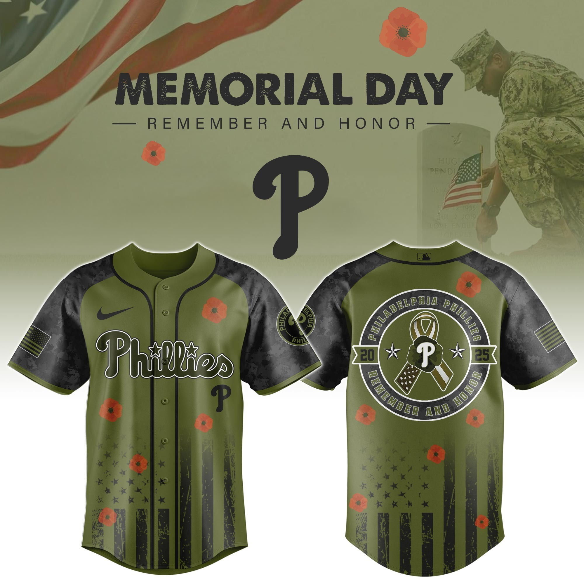Philadelphia Phillies MLB x Memorial Day Edition Jersey 2025 Philadelphia Phillies Merch-1
