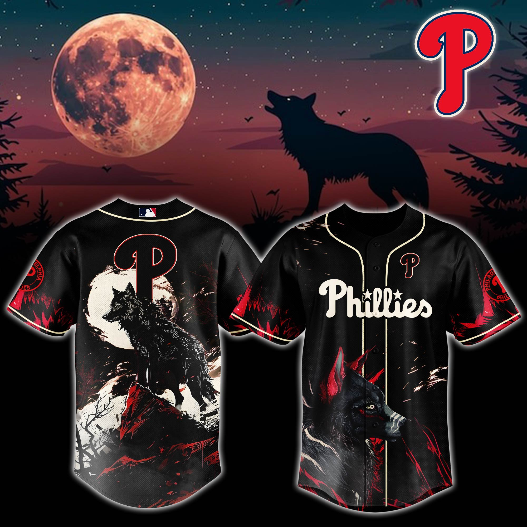 Philadelphia Phillies Mlb X Worf Baseball Jersey For Fans-1
