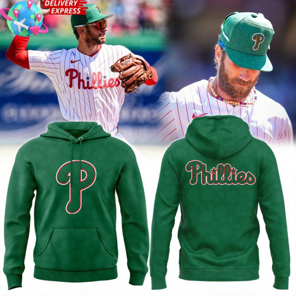 Philadelphia Phillies St. Patrick's Day 2025 Hoodie Unique Dad Gifts For Father's Day-1