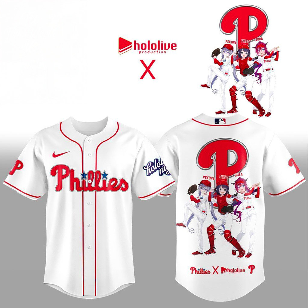 Philadelphia Phillies X Hololive Night Collaboration Jersey Philadelphia Phillies Merch-1