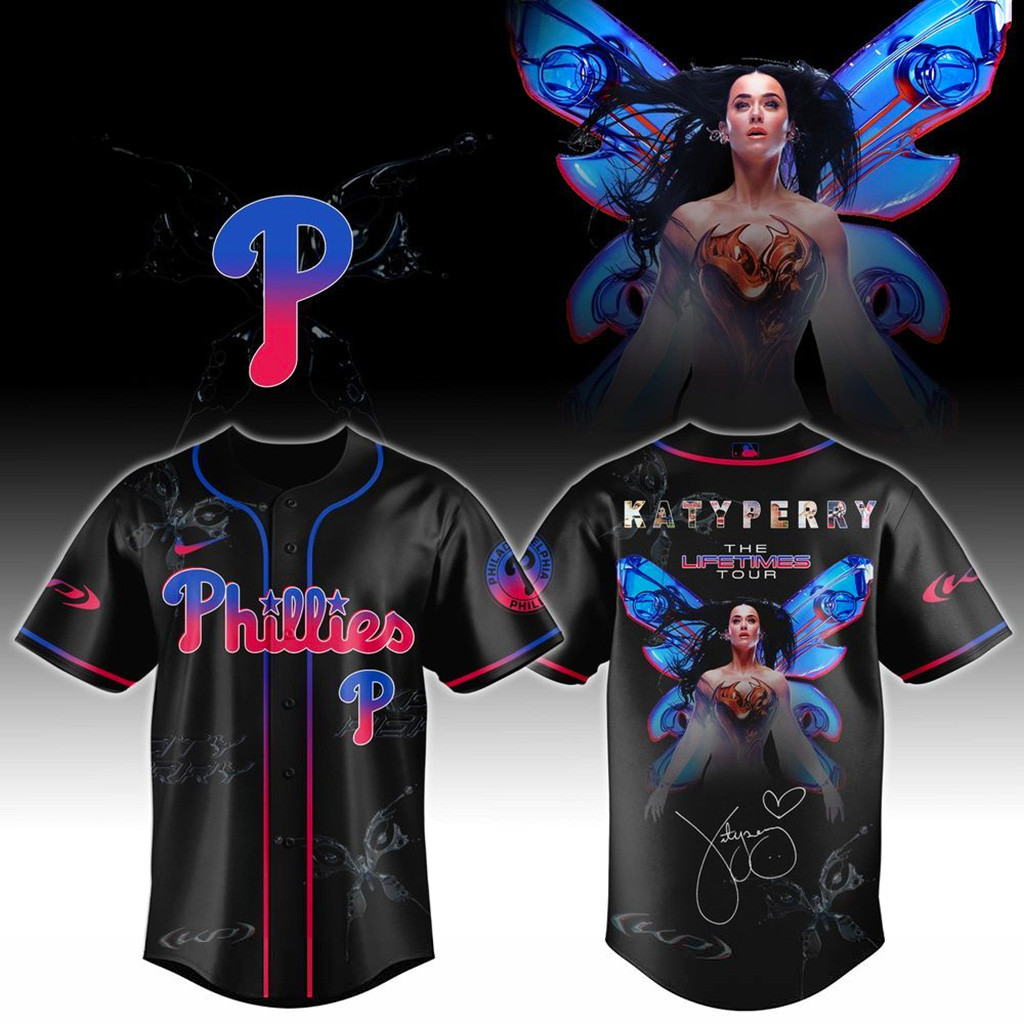 Philadelphia Phillies X Katy Perry The Lifetimes Tour 2025 Jersey Phillies Merch Gifts For Her-1