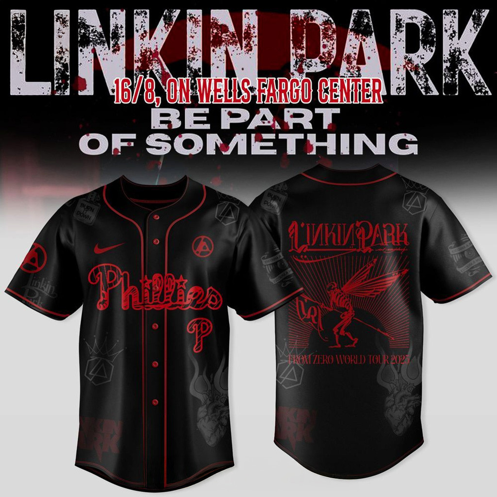 Philadelphia Phillies X Linkin Park From Zero World Tour 2025 Jersey Phillies Merch For Fans-1