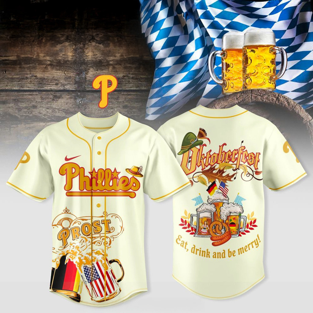 Philadelphia Phillies X Oktoberfest Home Runs Hops 2025 Jersey Phillies Merch Fans Gifts-1