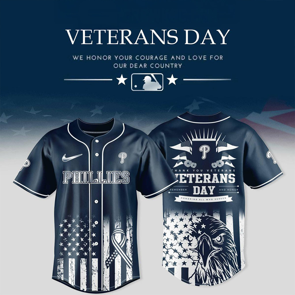 Philadelphia Phillies X Veterans Day 2025 Jersey Philadelphia Phillies Merch Gifts For Him-1