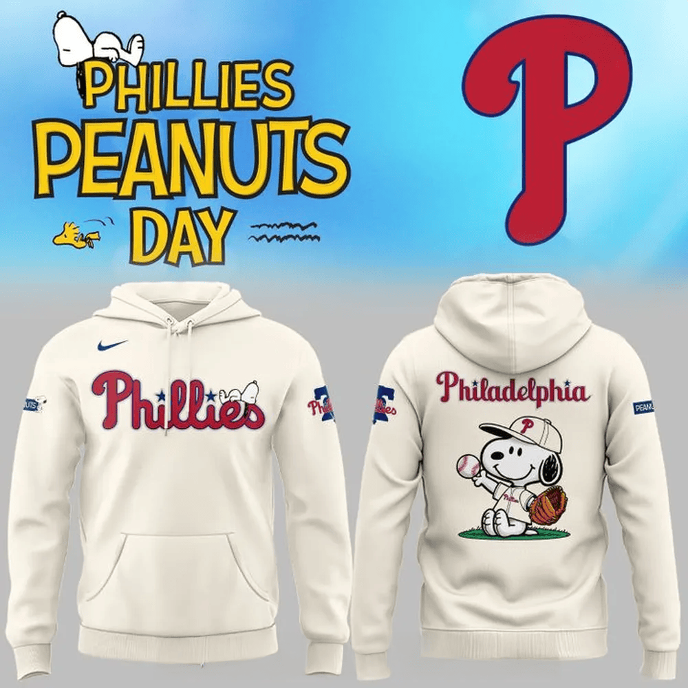 Philadelphia Phillies x Peanuts Snoopy Special Hoodie Philadelphia Phillies Merch Fans Gifts-1
