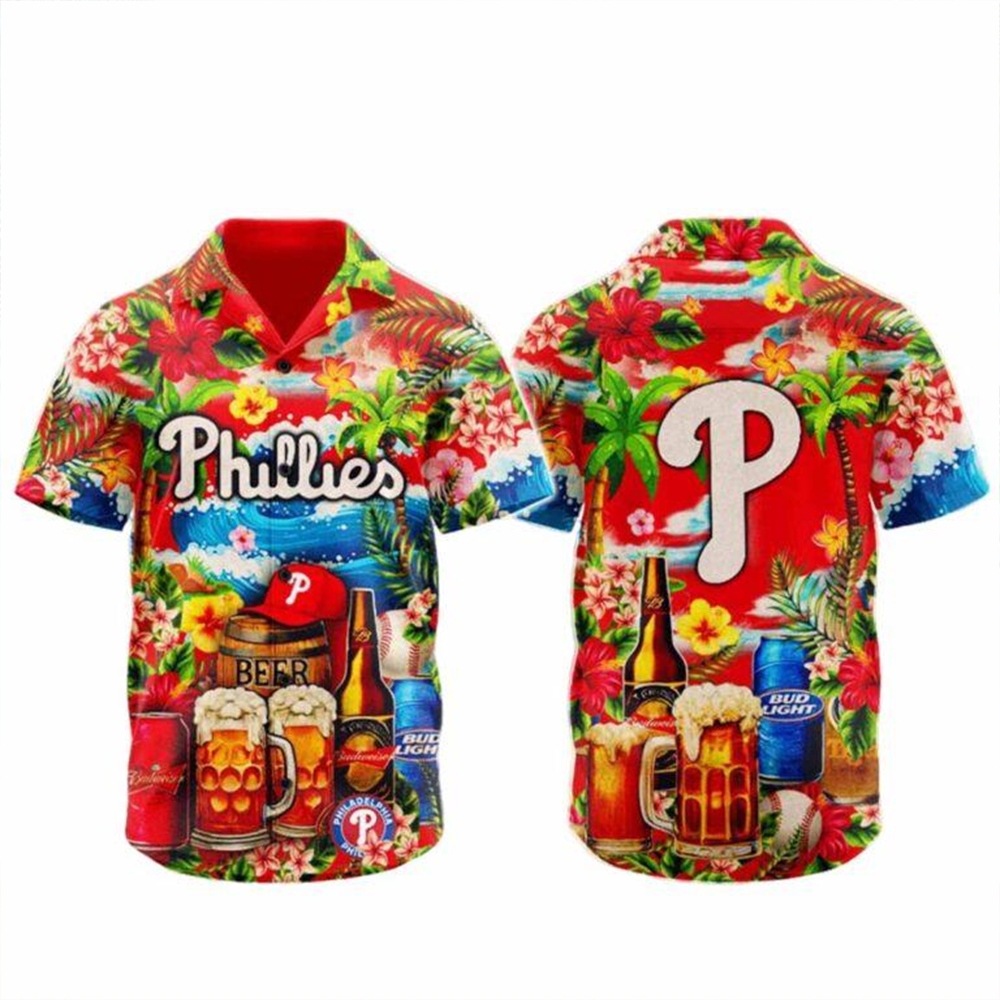 Phillies Summer Sun's Out Beer's Out Hawaiian Shirt Philadelphia Phillies Merch Gifts For Fans-1