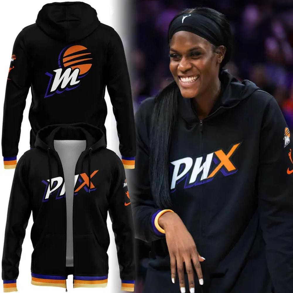Phoenix Mercury 2025 Black Special Edition Zip Hoodie Phoenix Mercury Merch Great Gifts For Dad-1