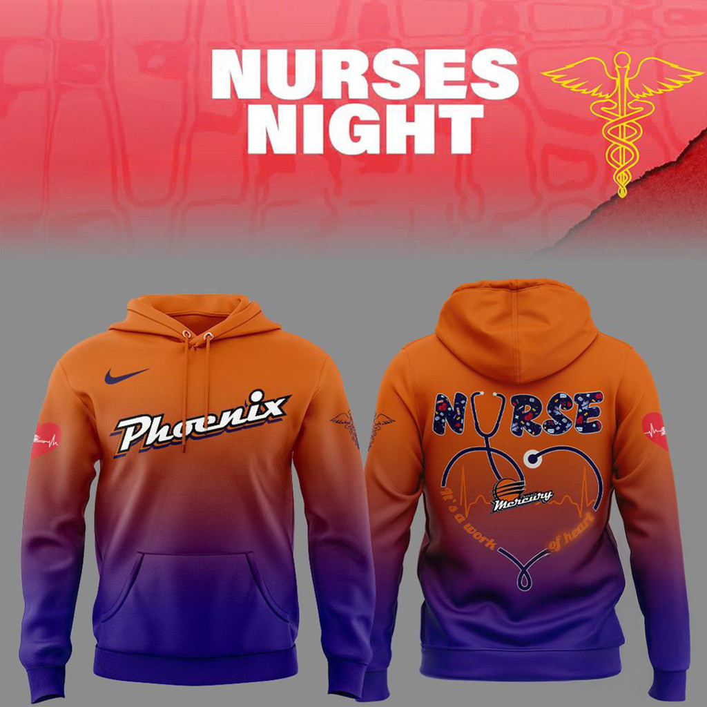 Phoenix Mercury Nurses 2025 Hoodie Gifts For The Basketball Enthusiast-1