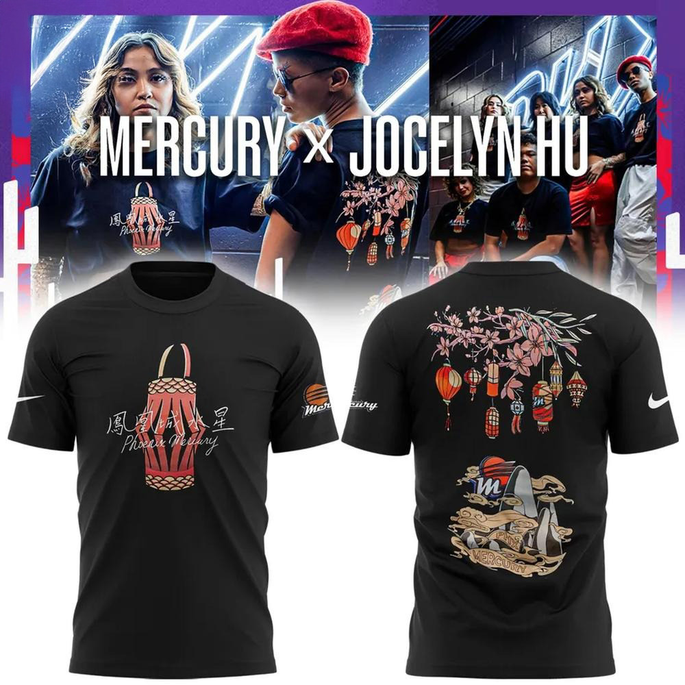 Phoenix Mercury x Jocelyn Hu 2025 AAPI Heritage Night T-Shirt Good Gifts For Dads-1