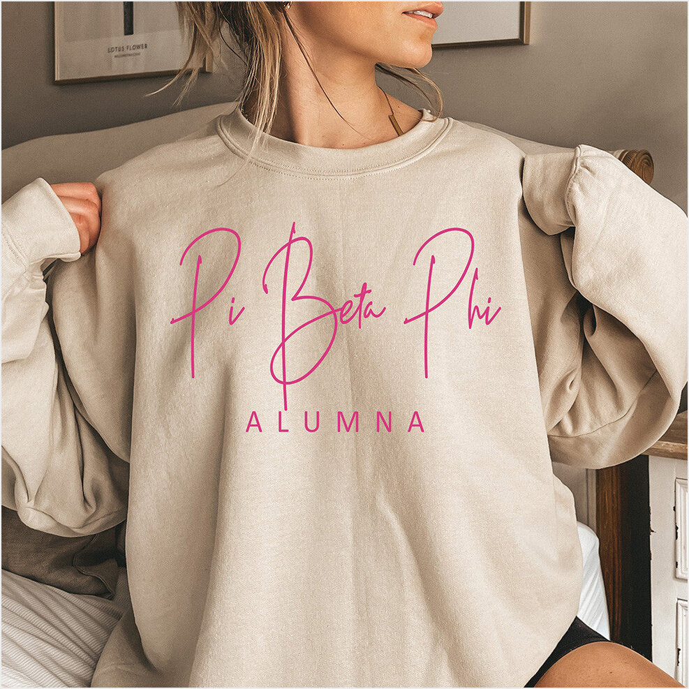 Pi Beta Phi Merch Alumna Sweatshirt Gifts For Girlfriend Birthday Gifts For Best Friend-1