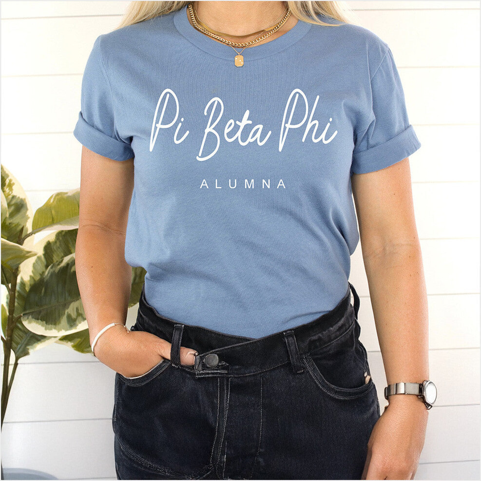 Pi Beta Phi Merch Alumna T-Shirt Best Gifts For Girlfriend Birthday Gifts For Best Friend-1