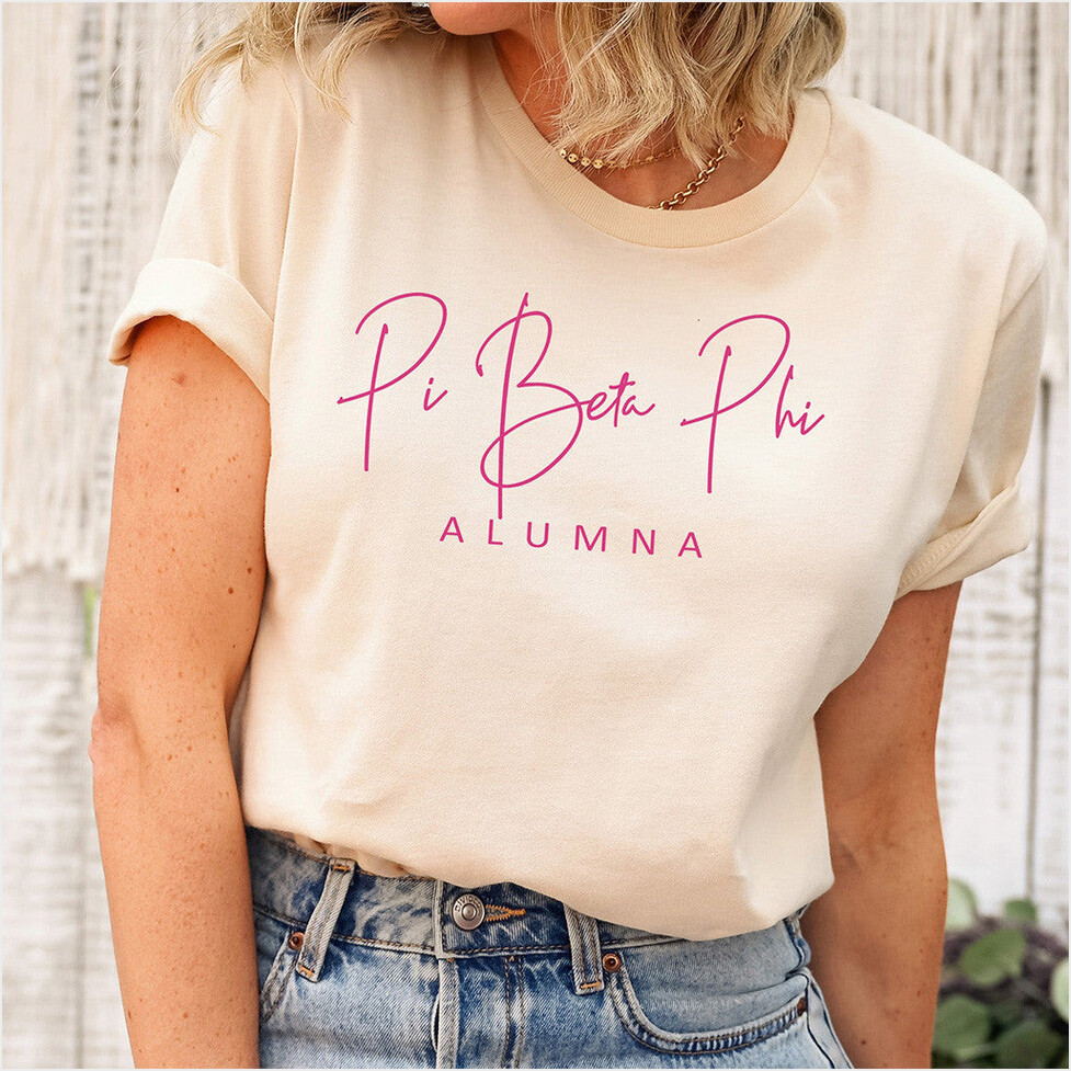 Pi Beta Phi Merch Pi Beta Phi Alumna T-Shirt Best Gifts For Her Birthday Gifts For Besties-1