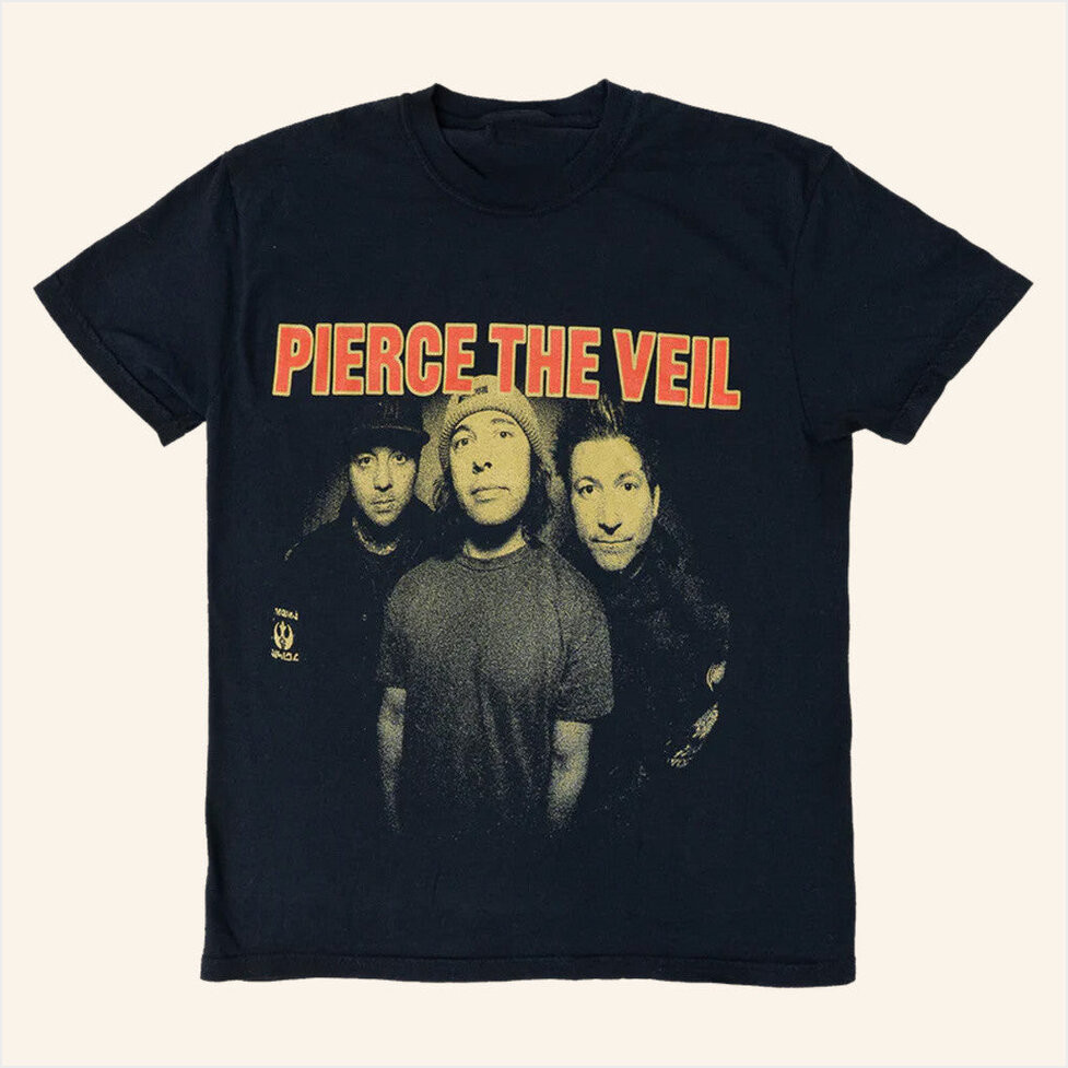 Pierce The Veil Merch Band Photo T-Shirt Gift Ideas For Fans Birthday Gifts For Fans-1