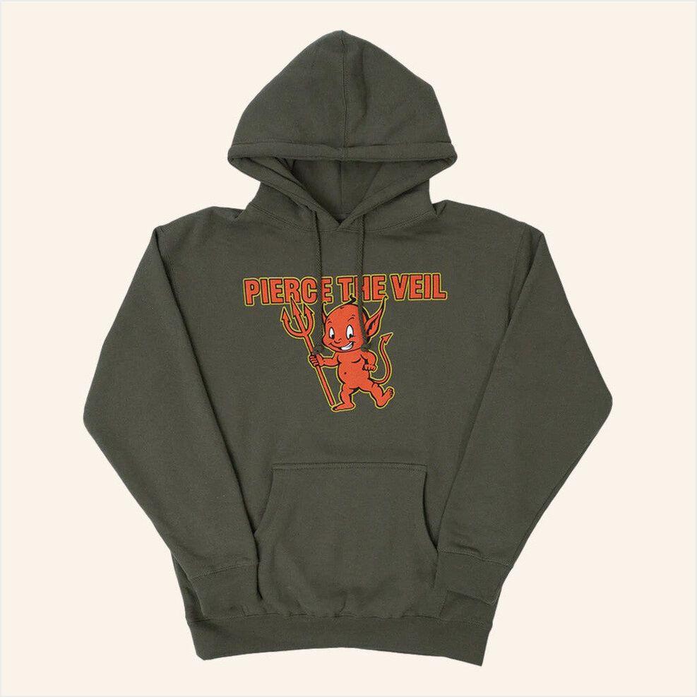 Pierce The Veil Merch Devil Hoodie Best Gifts For Friends Birthday Gifts For Sister-1