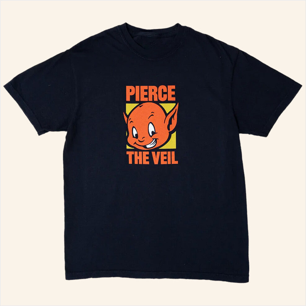 Pierce The Veil Merch Devil T-Shirt Good Gifts For Boyfriend Birthday Gifts For Besties-1