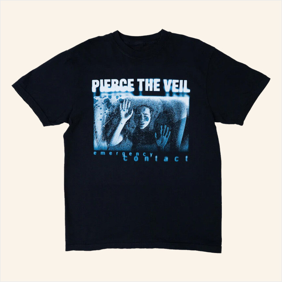 Pierce The Veil Merch Emergency Contact T-Shirt Good Gifts For Boyfriend Gifts For Fans-1 Pierce The Veil Merch Emergency Contact T-Shirt Good Gifts For Boyfriend Gifts For Fans-1