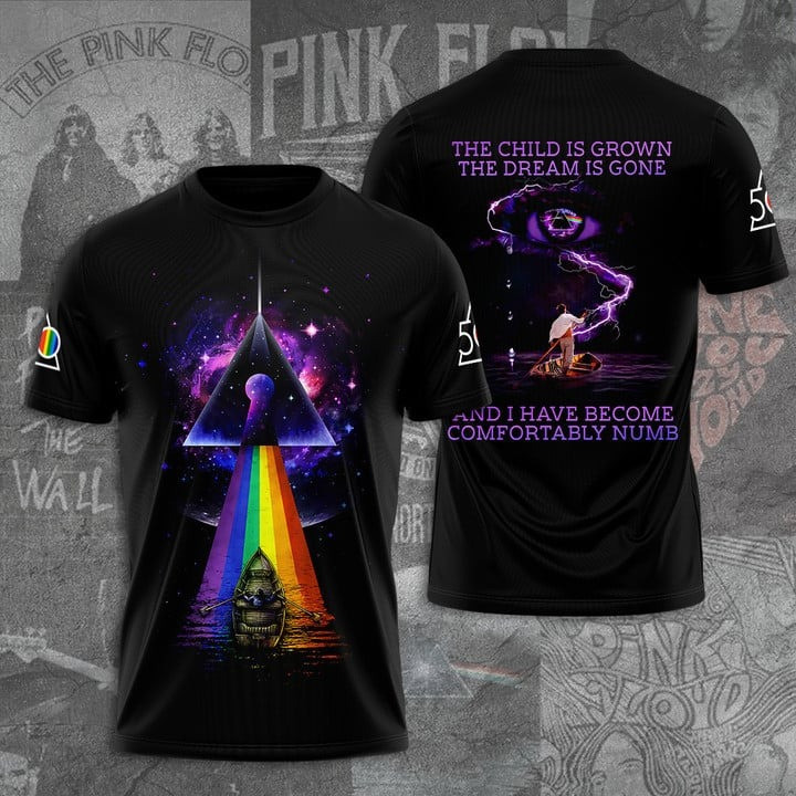 Pink Floyd Merch T-Shirt Great Father's Day Gifts For Rock Band Fans-1