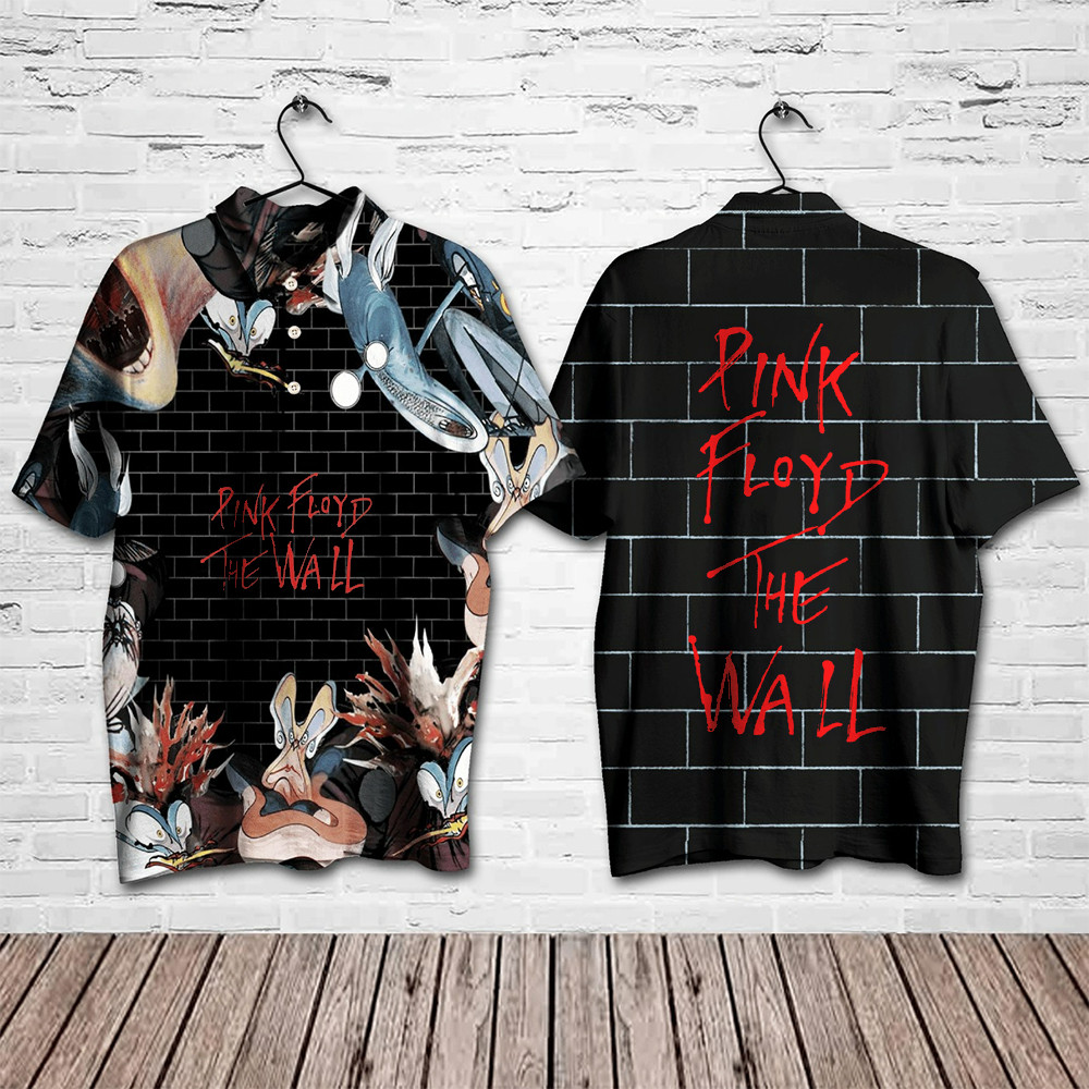 Pink Floyd The Wall Polo Shirt Gifts For Rock band Fans-1