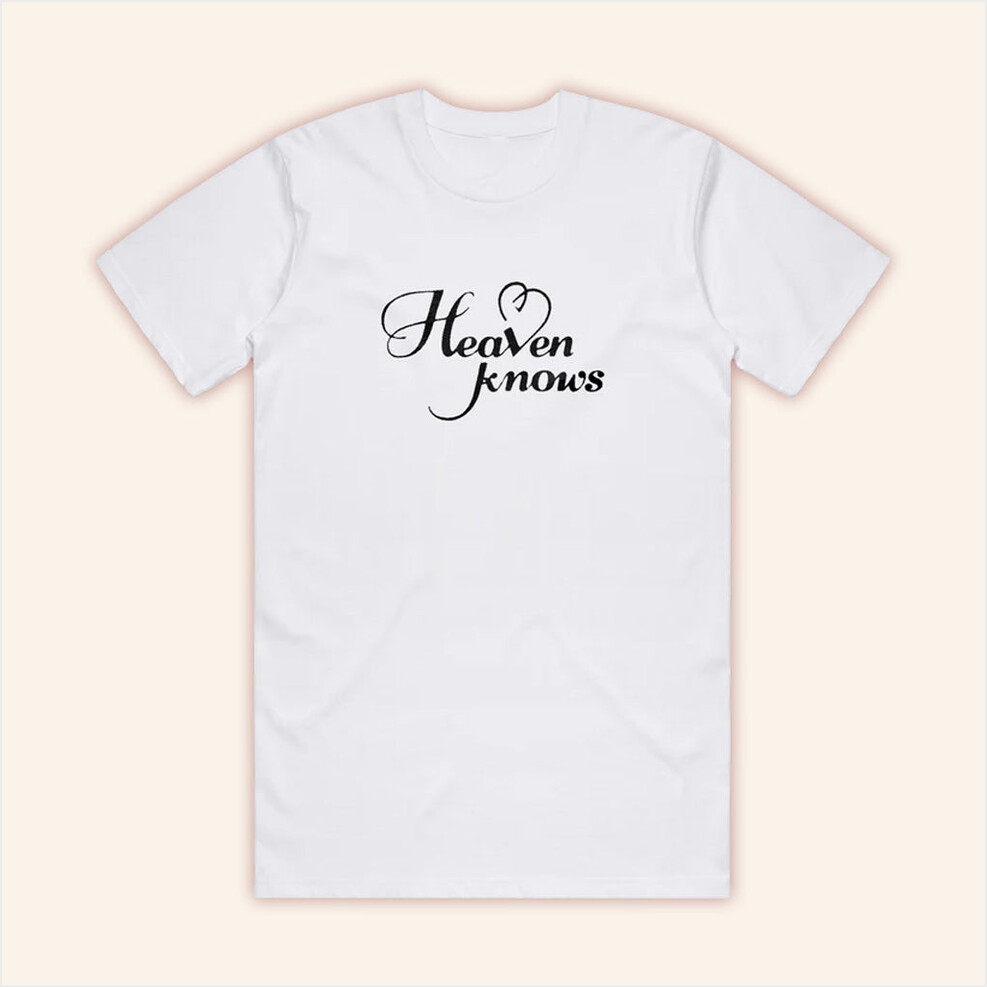 PinkPantheress Heaven Knows White T-Shirt Birthday Gift Ideas For Her Gifts For Fans Christmas Presents-1 PinkPantheress Heaven Knows White T-Shirt Birthday Gift Ideas For Her Gifts For Fans Christmas Presents-1