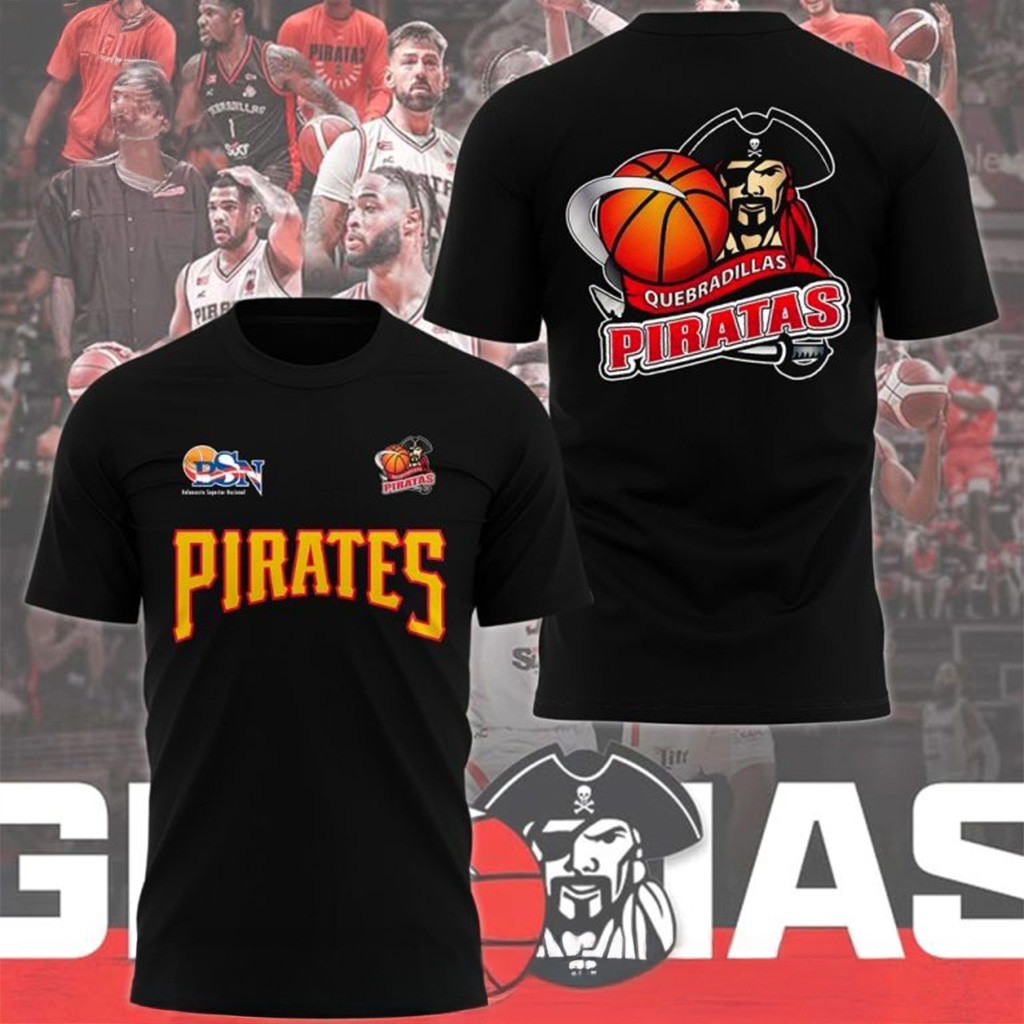 Piratas De Quebradillas BSN 2025 T-Shirt Quebradillas Merch Gifts For Basketball Fan-1