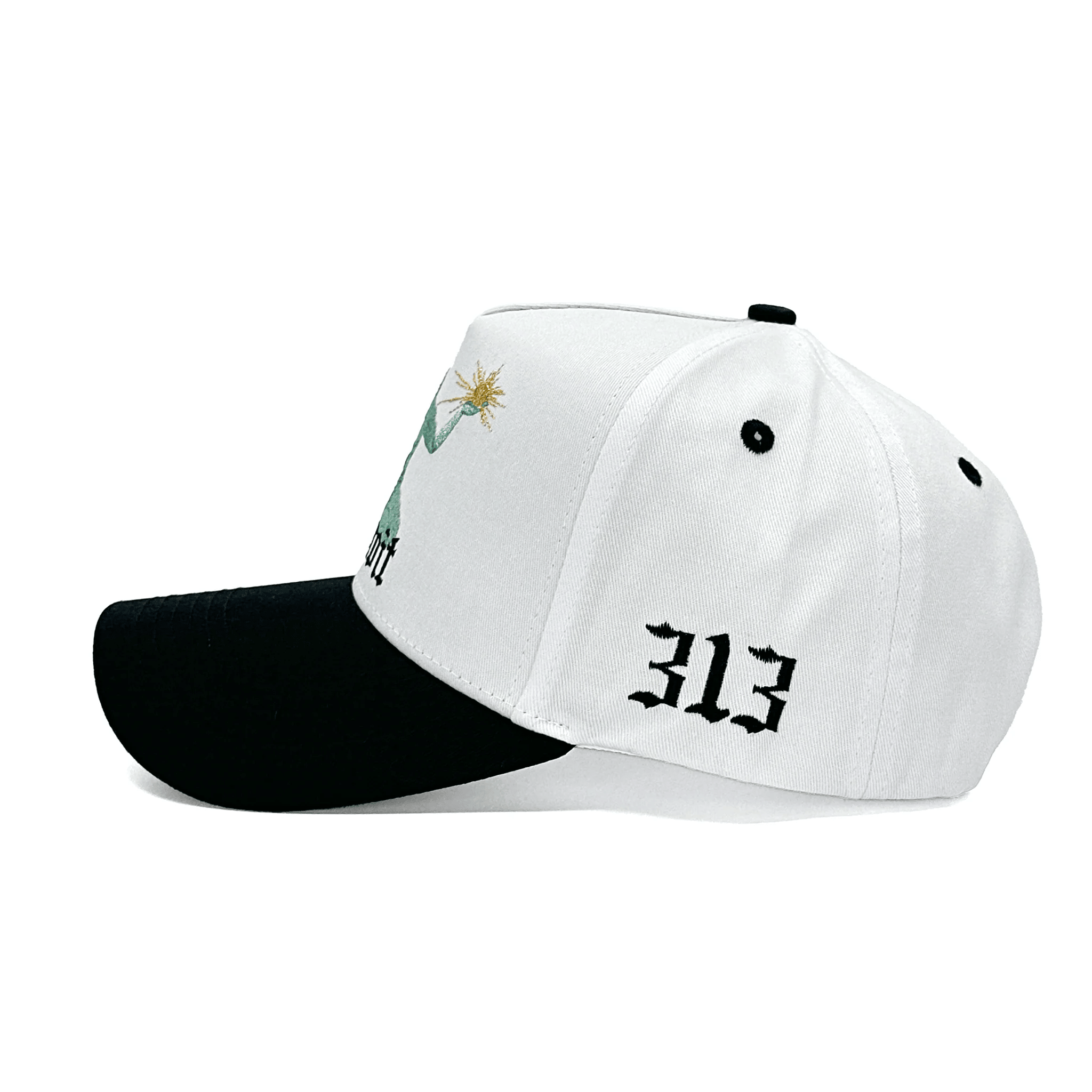 Pittsburgh Over Everything White Black Embroidered Hat Pittsburgh Merch Dad Gifts-1