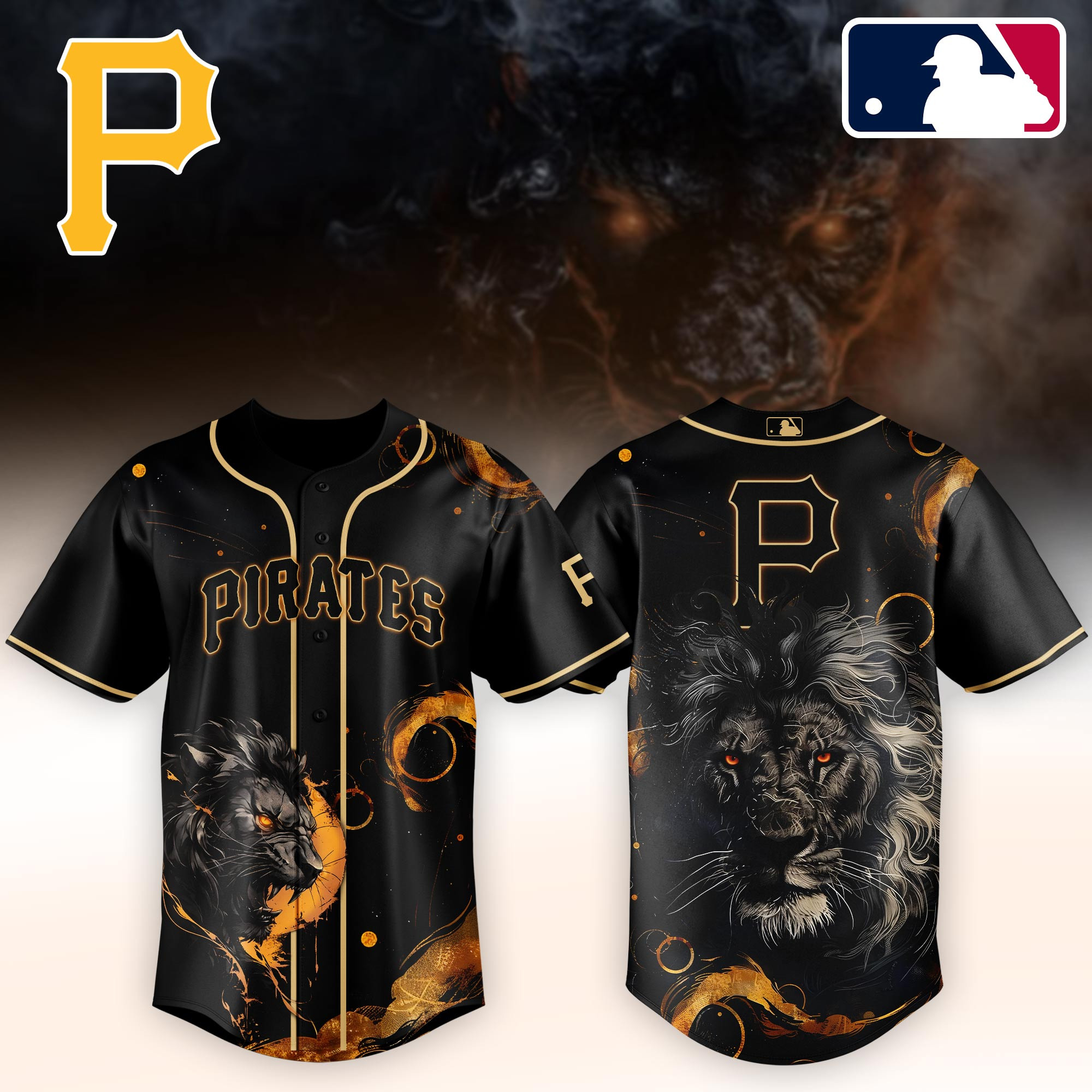 Pittsburgh Pirates Mlb X Lion Baseball Jersey For Fans-1