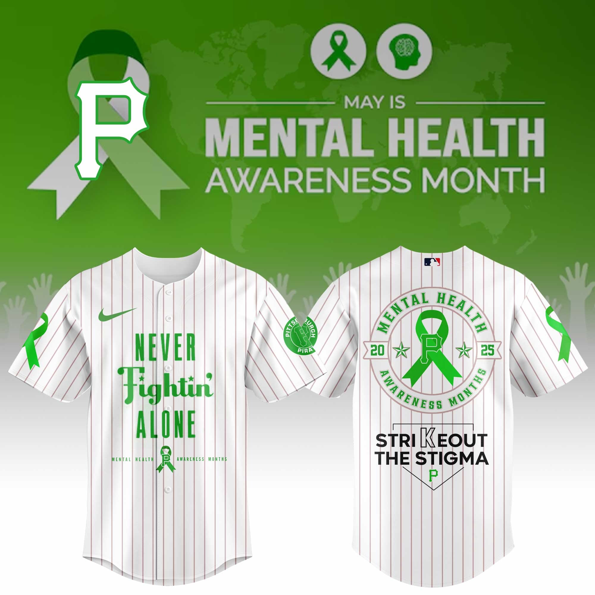 Pittsburgh Pirates Special Mental Health Awareness Week 2025 Jersey Pittsburgh Pirates Merch-1 Pittsburgh Pirates Special Mental Health Awareness Week 2025 Jersey Pittsburgh Pirates Merch-1