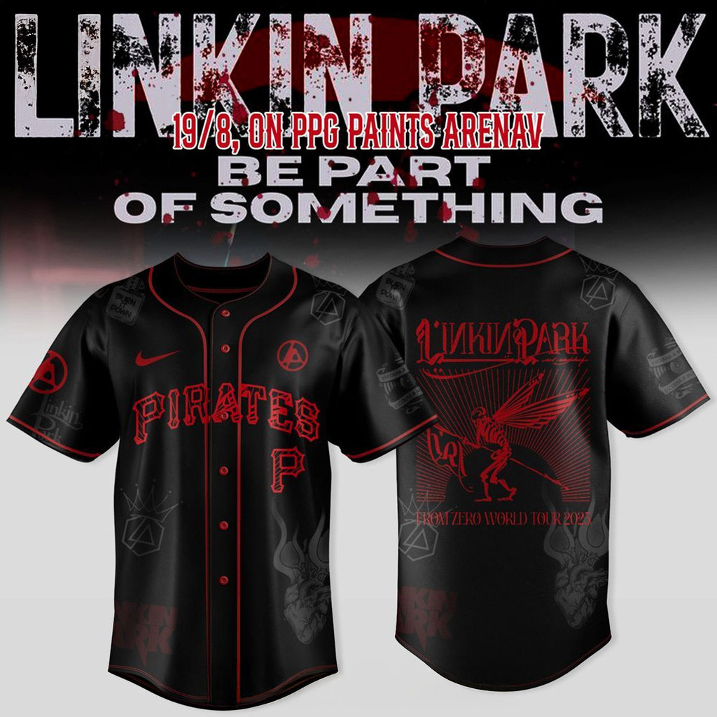 Pittsburgh Pirates X Linkin Park From Zero World Tour 2025 Jersey Pittsburgh Pirates Merch-1