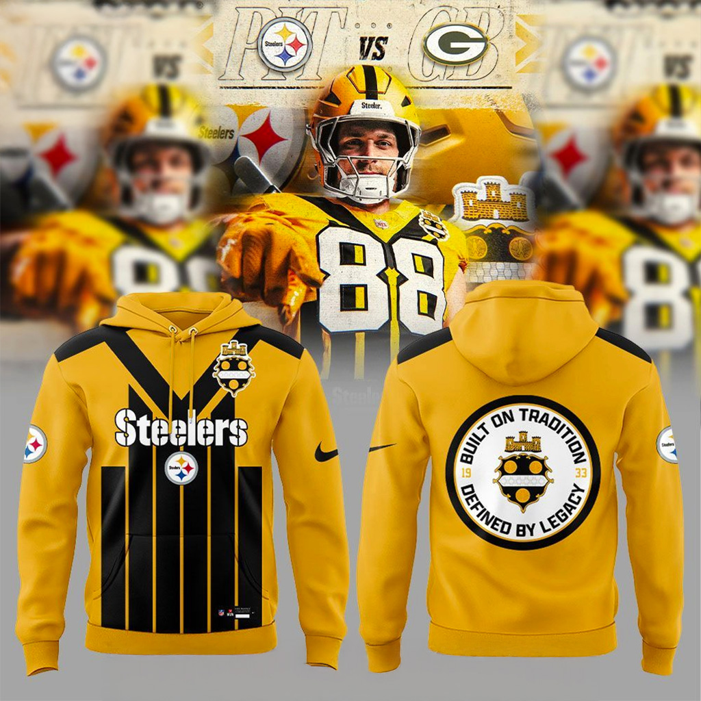 Pittsburgh Steelers 1933 Throwback Uniform Hoodie Steelers Merch Christmas Gifts For Brother-1
