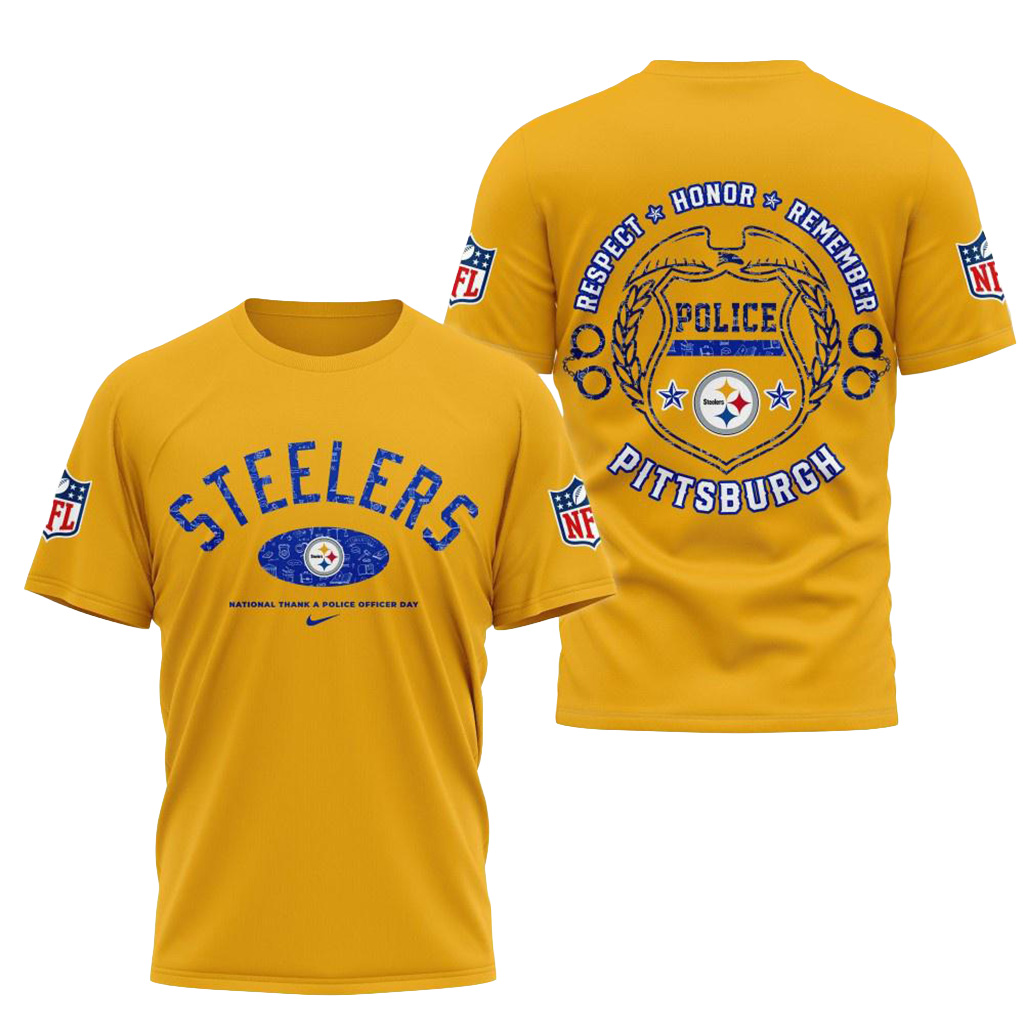 Pittsburgh Steelers National Thank A Police Officer Day Shirt Pittsburgh Steelers Merch_-1