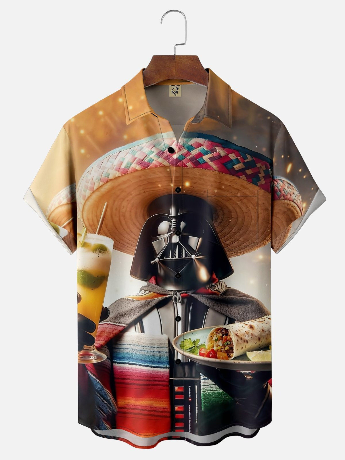 Planet Warriors Love TACO Mexico Cinco de Mayo Chest Pocket Casual Shirt-1