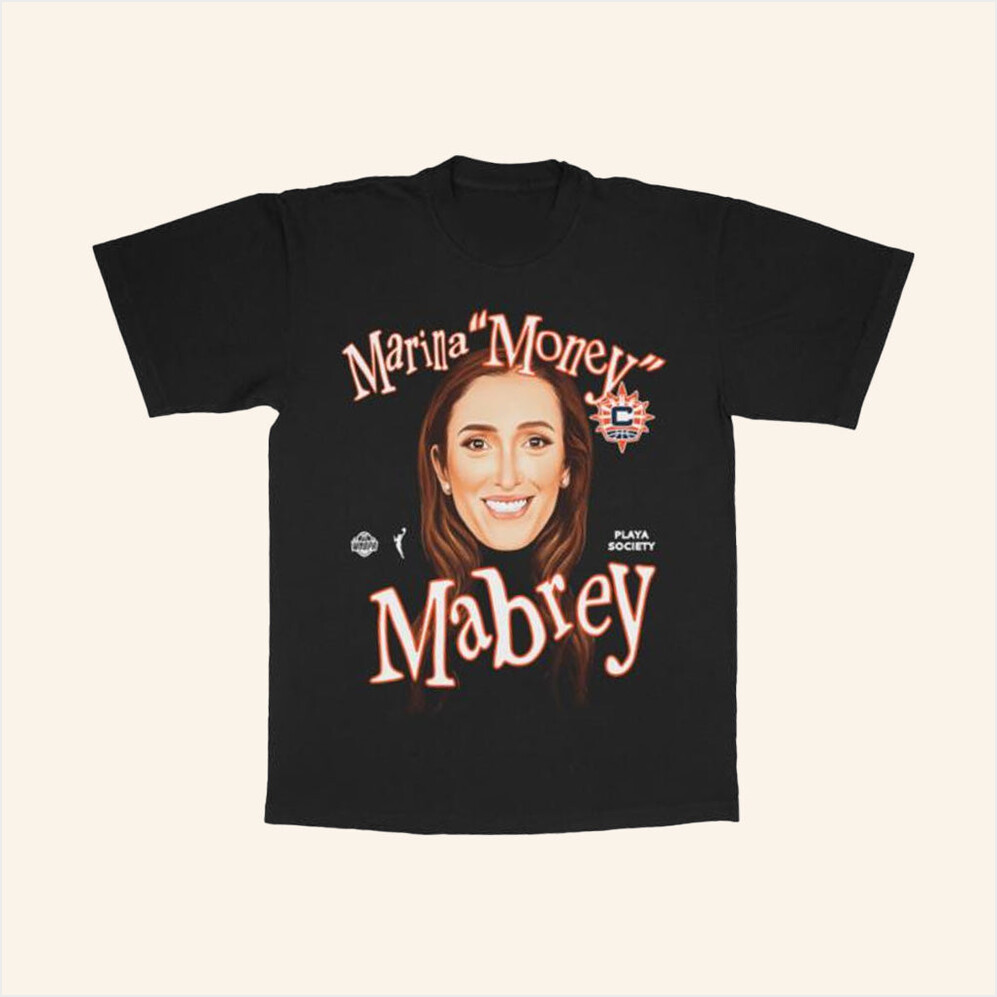 Playa Society Merch Playa Society Marina Mabrey Sketch T-Shirt Gifts For Her Gifts For Fans-1
