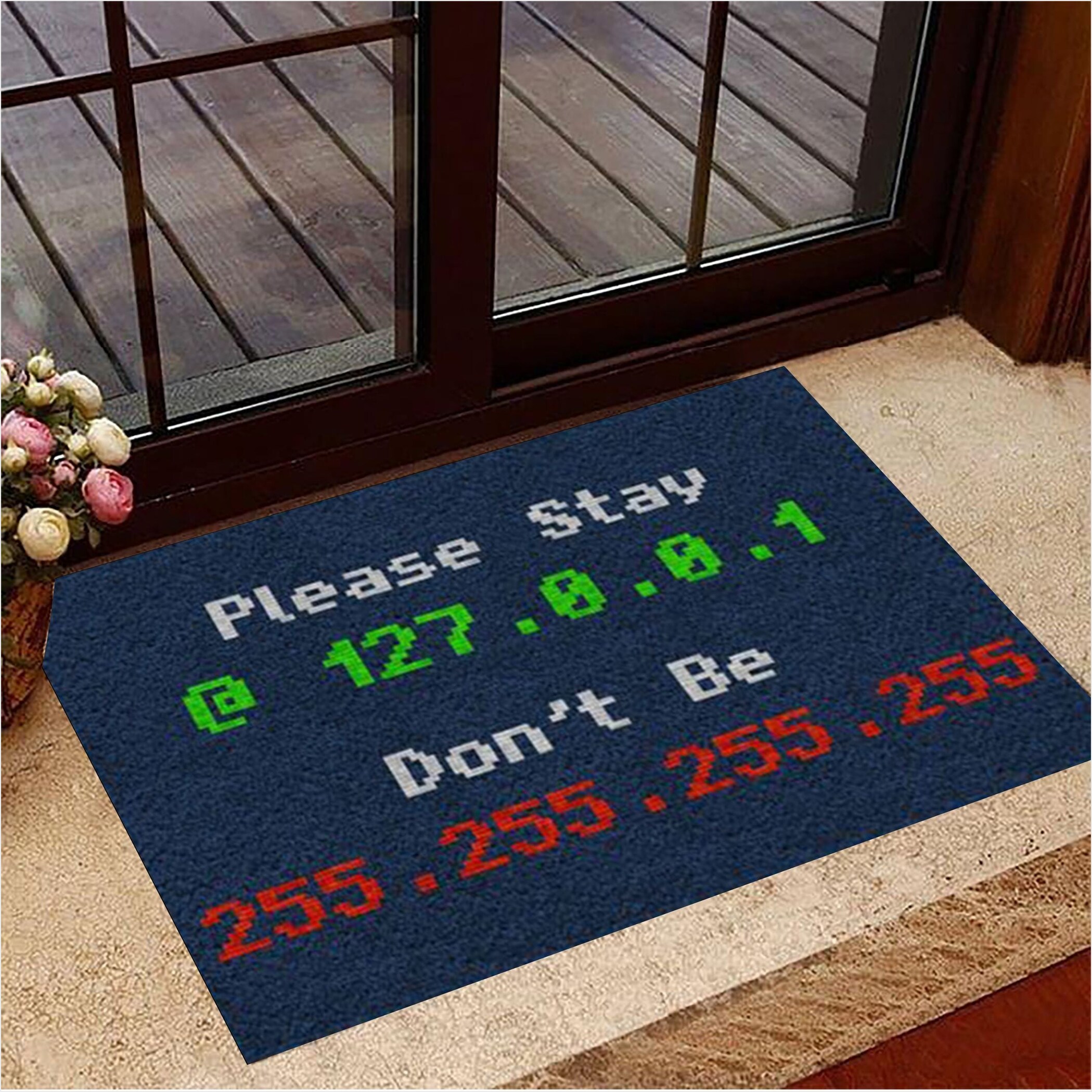 Please Stay At Home Computer Networking Doormat Designer Door Mat Home Decor Gifts For Friends-1