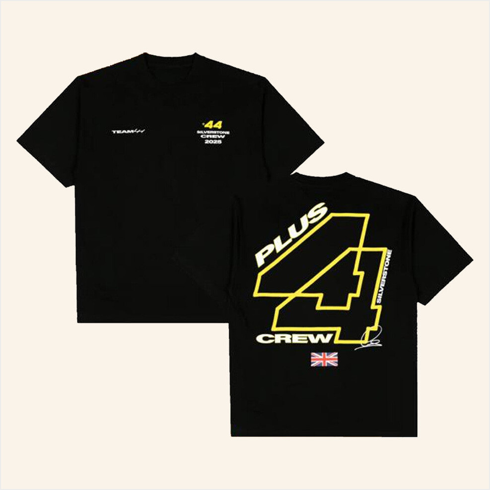 Plus44 World Merch Plus44 Silverstone Crew 2025 T-Shirt Gifts For Dad Gifts For Besties-1