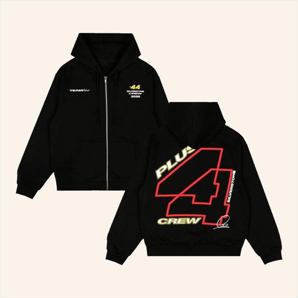 Plus44 World Merch Plus44 Silverstone Crew 2025 Zip Up Hoodie Gifts For Friends Gifts For Him-1