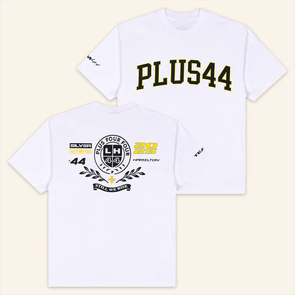 Plus44 World Merch Plus44 T-Shirt White Gift Ideas For Husband Birthday Gifts For Fans-1