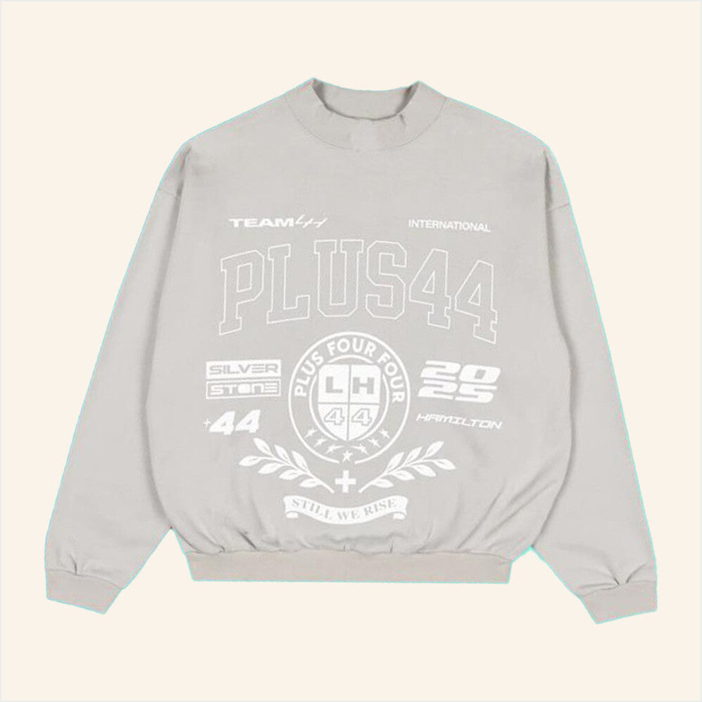 Plus44 World Merch Plus44 Varsity Crewneck Sweatshirt Best Friends Gifts Gifts For Best Friend-1