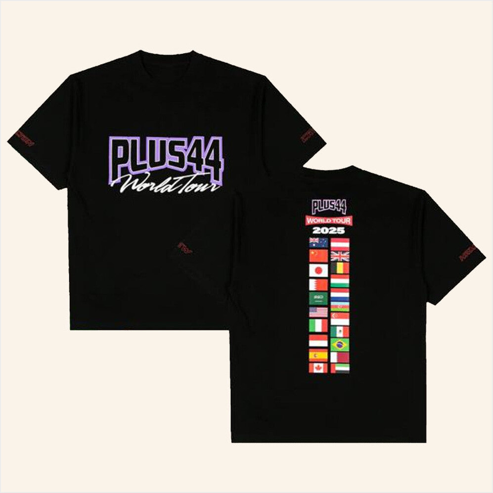 Plus44 World Merch Plus44 World Tour 2025 T-Shirt Presents For Boyfriend Birthday Gifts For BFF-1