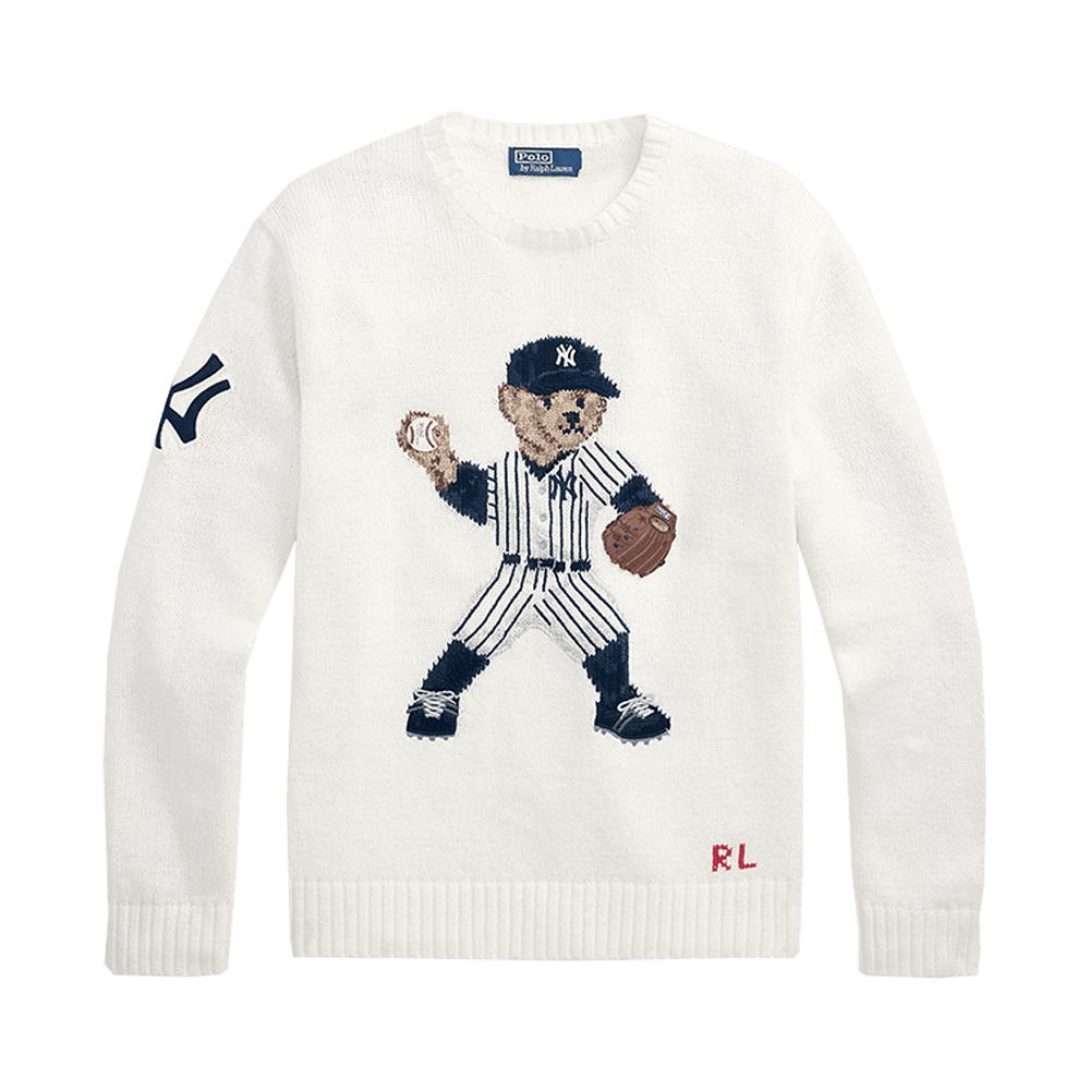 Polo Ralph Lauren Yankees Bear Sweater Baseball Fans Gifts For Father's Day-1