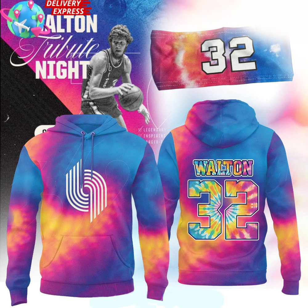 Portland Trail Blazers Bill Walton Tribute Night Special Hoodie Bill Walton Merch Husband Gifts-1