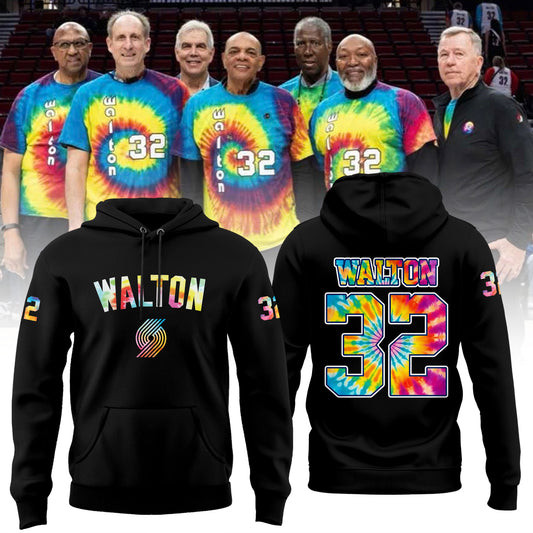 Portland Trail Blazers Limited Edition Bill Walton Tribute Hoodie Basketball Enthusiast Gifts-1