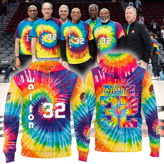 Portland Trail Blazers Limited Edition Bill Walton Tribute Hoodie Basketball Fan Gift Ideas-1